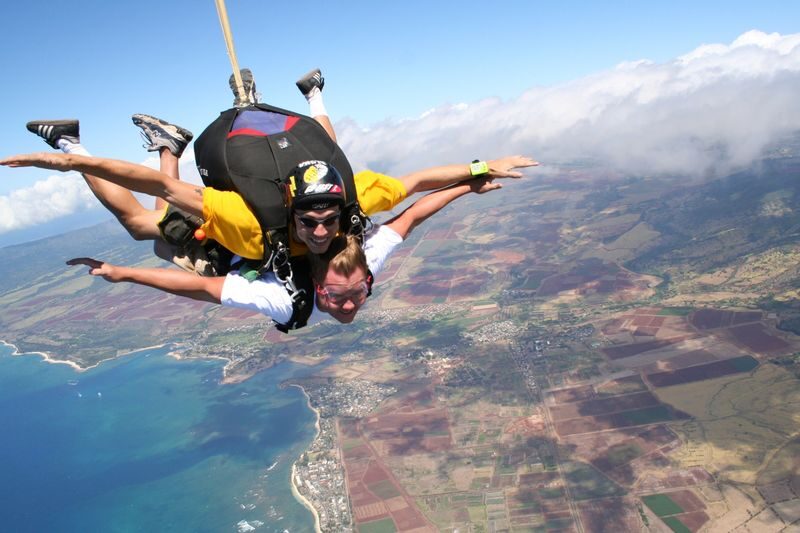 Oahu Skydiving (Skydive Hawaii) - The view begins before the plane leaves the ground