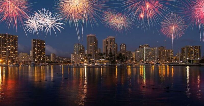 Oahu: Waikiki Friday Night Fireworks Catamaran (Wahine Koa) - The Sum Up