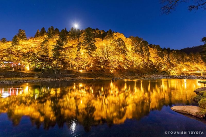 Obara Shikizakura and Korankei Light-up 1Day Bus Tour From Nagoya - Obara Fureai Park’s cherry blossoms and red leaves