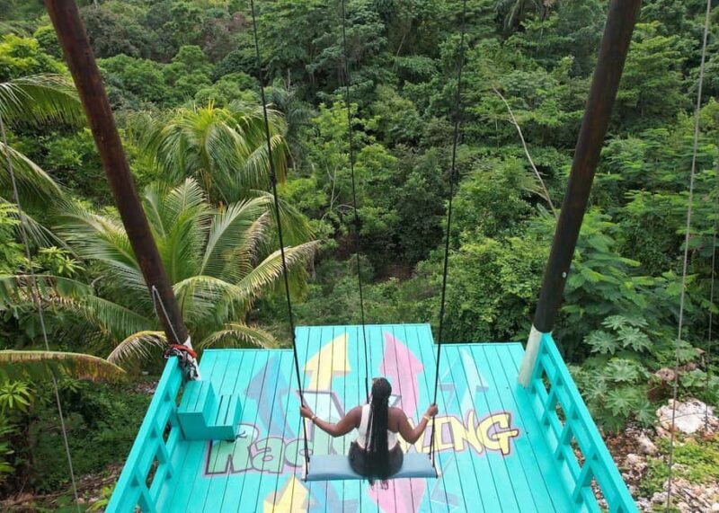 Ocho Rios: Jamaica's Bali-Style Swing and River Adventure - Climbing Dunns River Falls