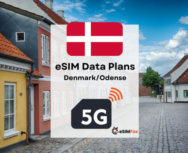 Odense: Esim Internet Data Plan for Denmark 4g/5g - Pricing Information
