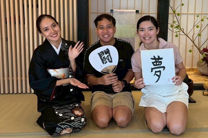 OKADAKyoto Japanese calligraphy experience (shodo) - What to Expect from the Calligraphy Workshop