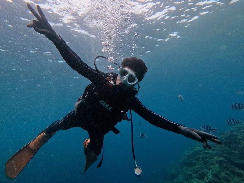 Okinawa: Blue Cave Experience Diving - Includes GoPro Photos & Underwater Fish Feeding (Private Group for Each Booking) - What happens from Island Club to the water