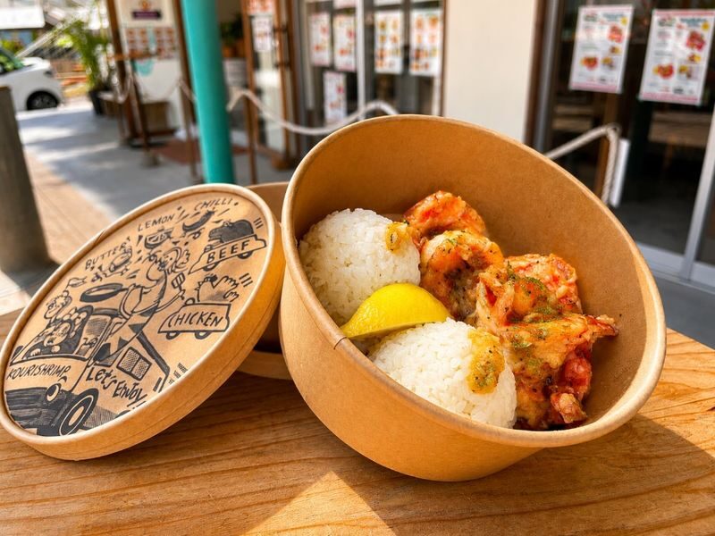 Okinawa Churaumi Aquarium & Kouri Shrimp Full-Day Tour - Shrimp and rice: a practical lunch, not a long meal stop