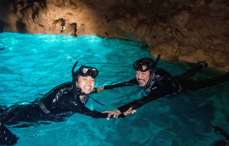 Okinawa: Onna Blue Cave Snorkeling & Diving Experience | Cantonese Instructor - The Blue Cave, reached by boat