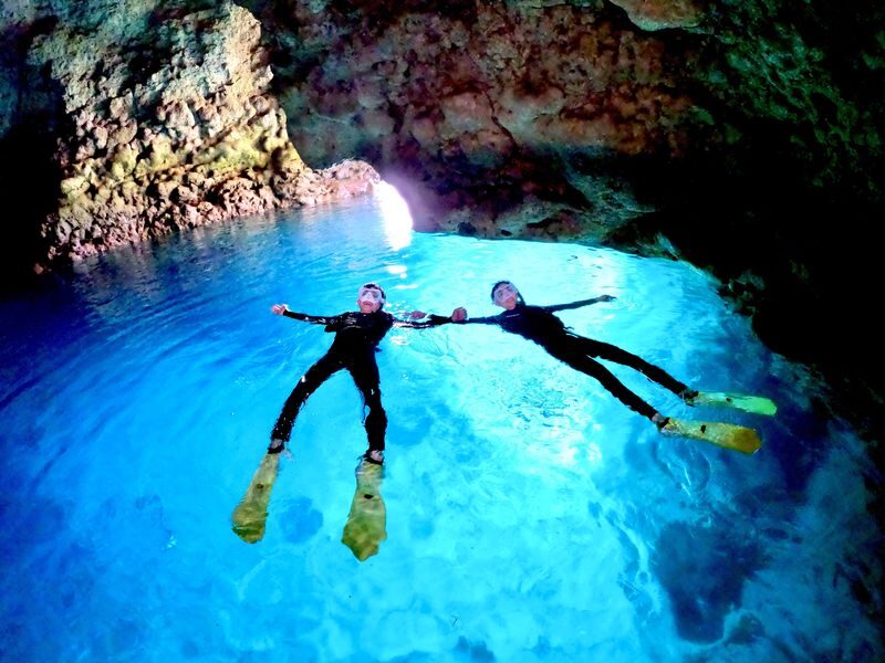 Okinawa: Onna Village Blue Cave Private Snorkel (Free Photo Shoot) - The Blue Cave’s blue glow