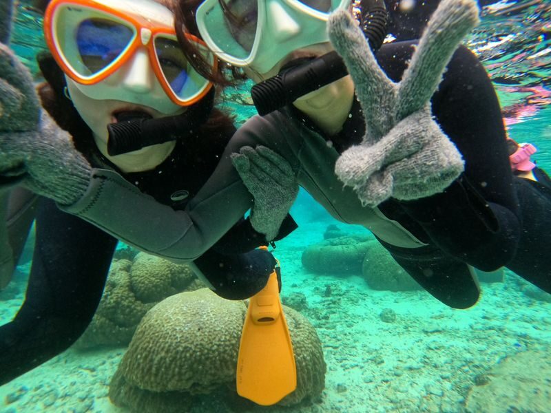 Okinawa: Onna Village Blue Cave Private Snorkel (Free Photo Shoot) - Photos sent to your phone