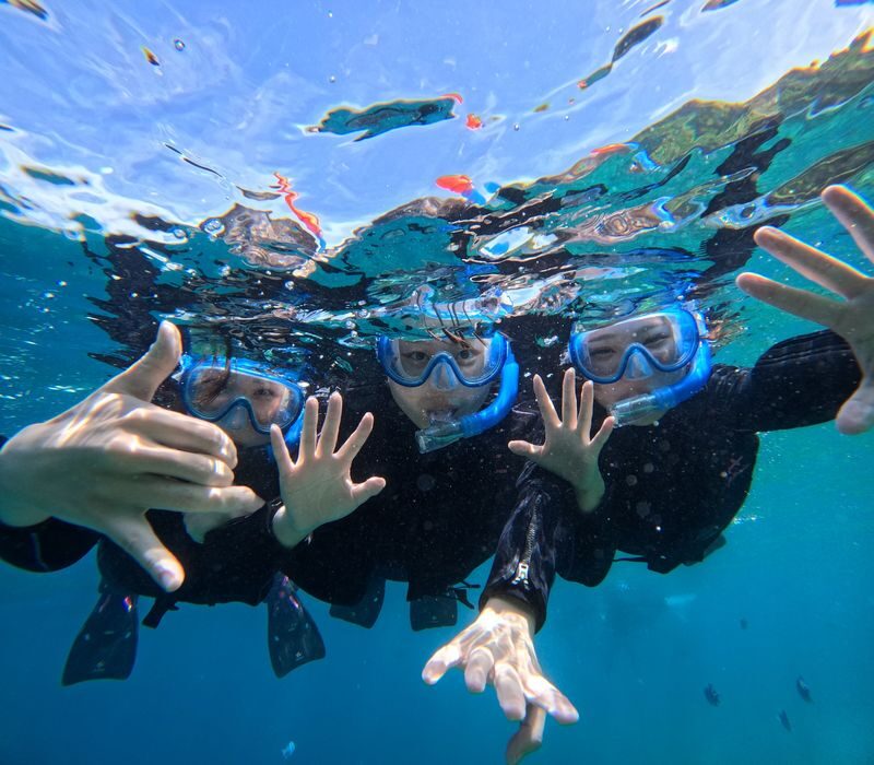 Okinawa, Onna Village | Blue Cave Snorkeling + Clear Kayak Experience | With GoPro Filming - Why the Blue Cave and kayak work well together