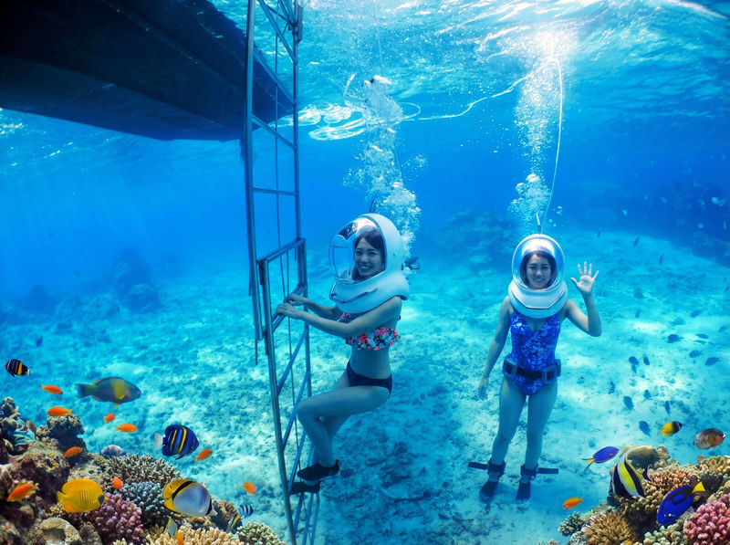 Okinawa: Onna Village Underwater Walk Experience by Boat (Free Go Pro Rental) - A short boat ride to the Onna Village site