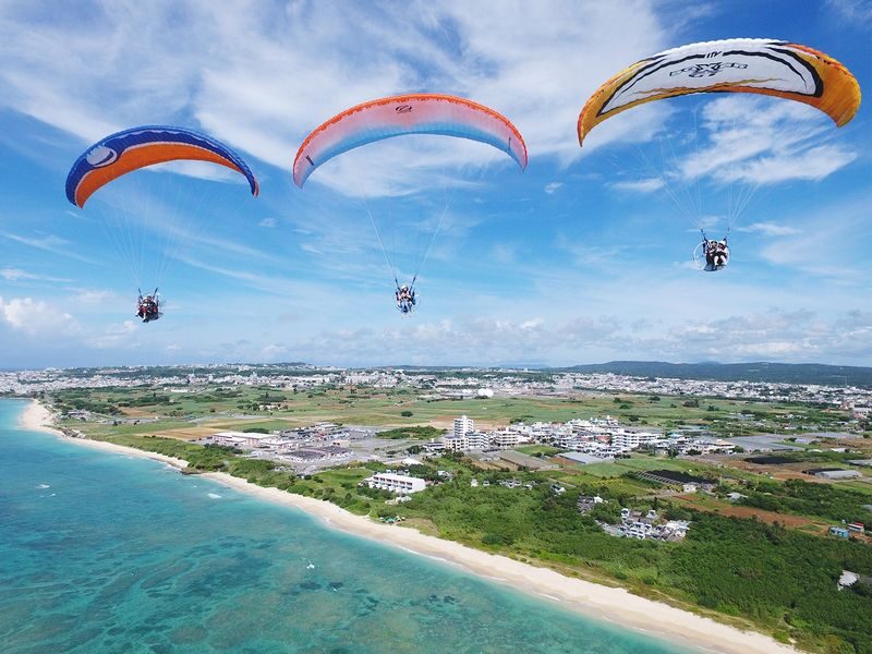 Okinawa Powered Paragliding Experience (Family Flights Available) - At a glance: coast views, short flight, changeable winds