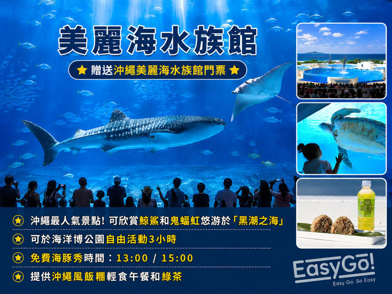 (Okinawas No. 1 Popular Northern Day Trip) Chinese-speaking guide, Includes admission tickets, 1 person can book: Churaumi Aquarium, Cape Manzamo, Kouri Island, American Village - American Village: a colorful final hour