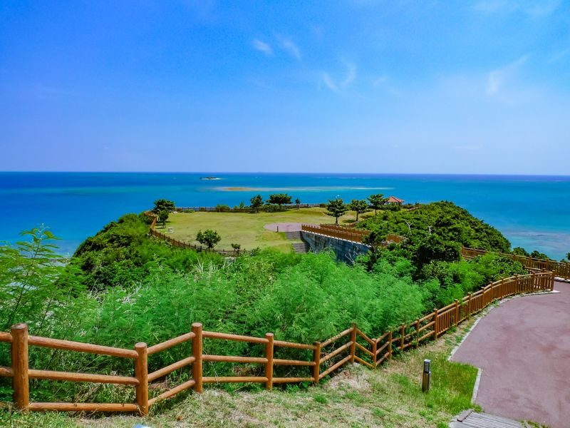 Okinawa South Day Tour: Gyokusendo Cave & Ryukyu Kingdom Village - Senaga Island - Sea Grape Picking - Itoman Fish Market - Cape Chinen - All-You-Can-Eat Yakiniku | Departure from Naha - At a glance