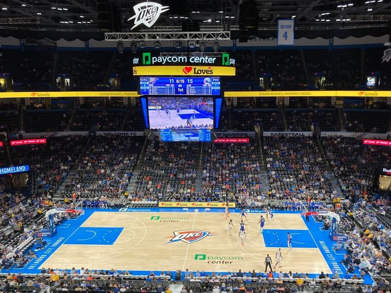 Oklahoma City Thunder Basketball Game at Paycom Center - Choosing your seat: baseline or sideline