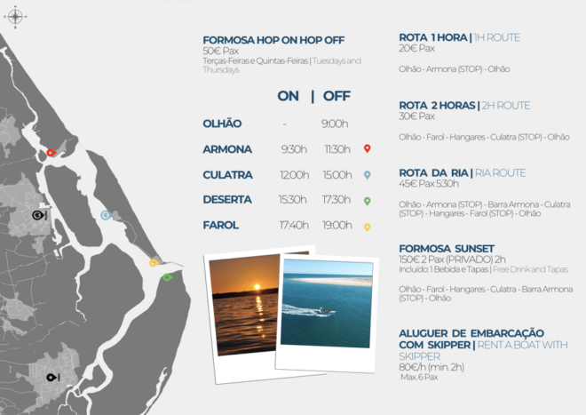 Olhão Formosa Hop On Hop Off - Included Amenities