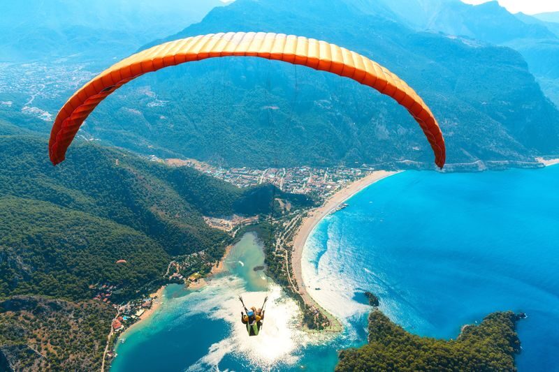 Oludeniz Tandem Paragliding from Fethiye - The Mount Babadag launch above Ölüdeniz