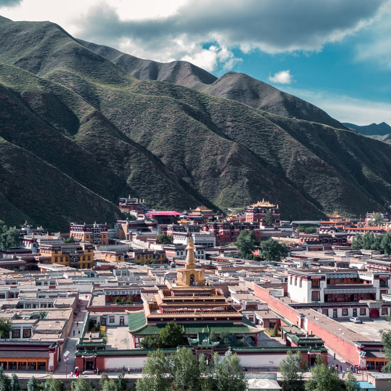One-day chartered car tour from Lanzhou to Gannan Labrang Monastery + Sangke Grassland + Ganjia Secret Realm - Sangke Grassland: a short pause in the open