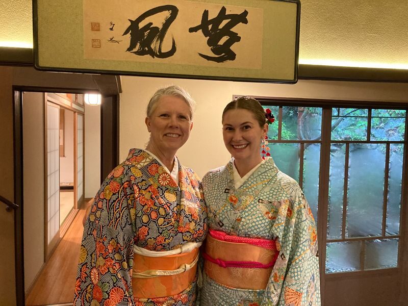 One Day Kimono Rental in Miyajima, Hiroshima - Getting dressed at Tokuuji temple