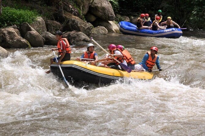 One Day Sticky Waterfall, White Water Rafting,Elephants Sanctuary - An Introduction to the Day’s Adventure