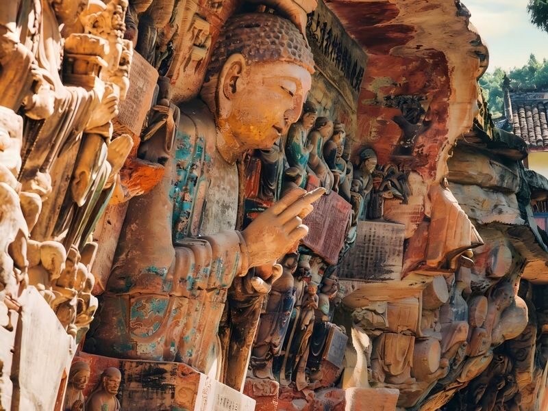 One-day tour of Dazu Rock Carvings in Chongqing (bus tour/8-person tour optional) - Two sites, two styles of Buddhist art