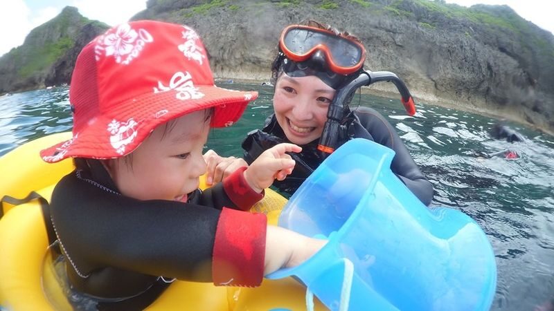 Onna Village Blue Cave Kids Snorkeling (Ages 1 and up OK) (Unlimited Photos & Videos, Free Parking & Shower) - Blue Cave, fish, and the limits of a child’s attention
