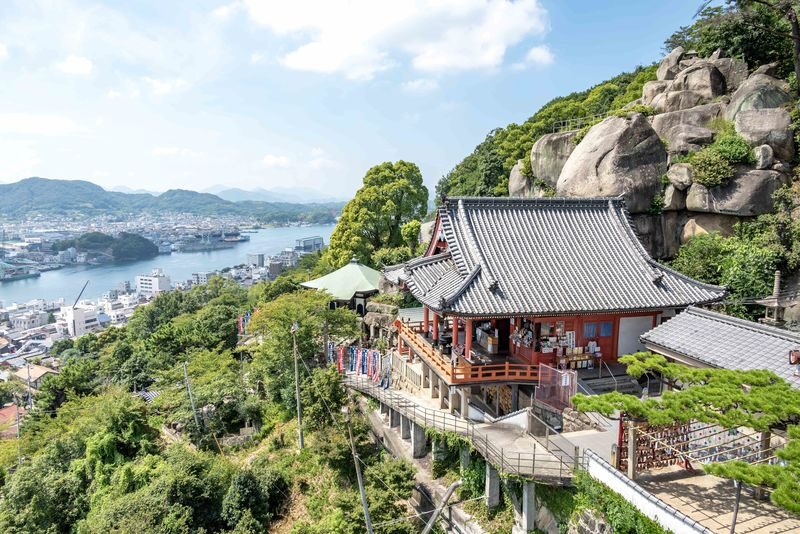 Onomichi & Shimanami Guided Day Tour from Hiroshima Station - Onomichi from above at Senkoji Park