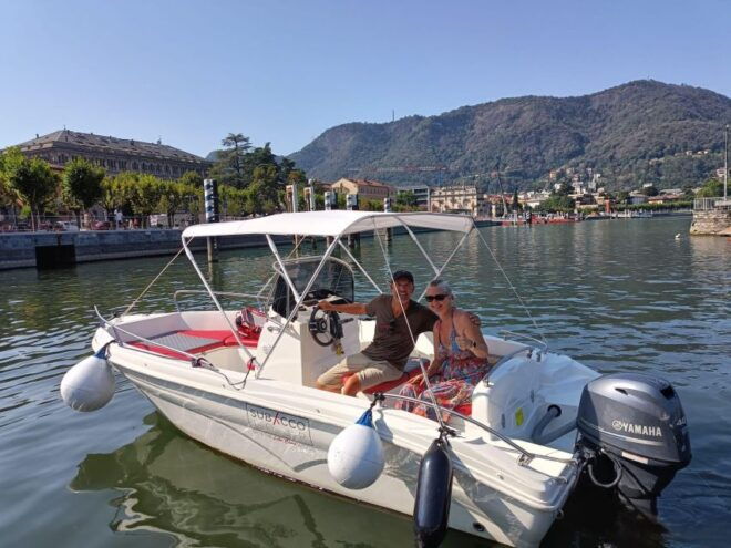“OPEN Rent Boat” FOUR HOURS - 4h - Lake Como - Instructor and Languages