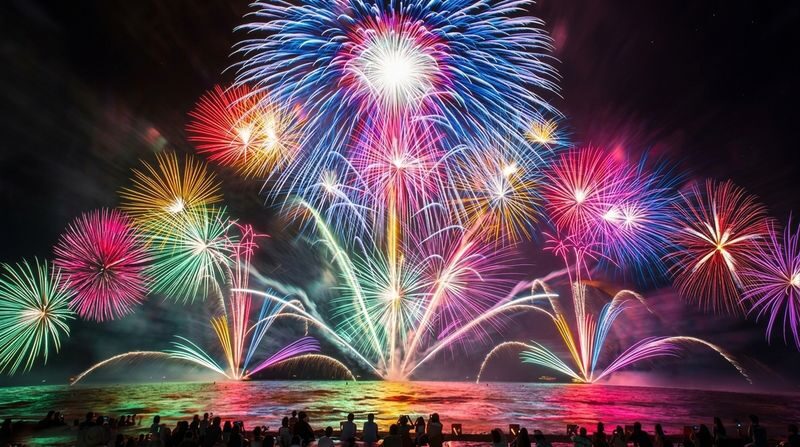 Optional Fireworks Cruise: Tokyo Atami Sea Fireworks Festival One-Day Tour: Kamakura Enoshima / Hakone Lake Ashi Classic Routes Optional (Departing from Tokyo / Chinese and English Services) - Hakone: Lake Ashi and a torii over water