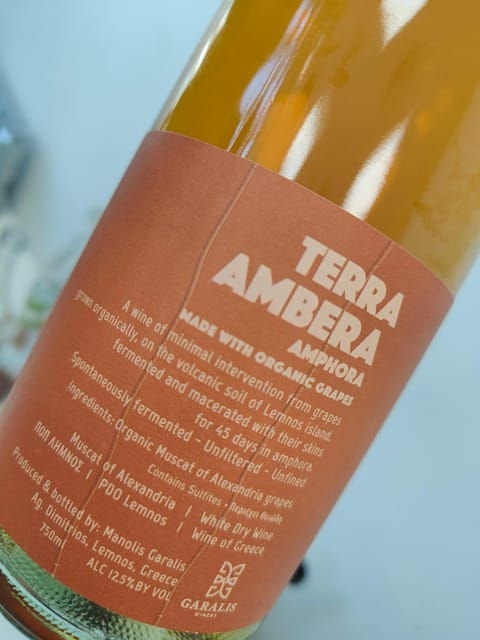 Orange, Organic, Natural & Biodynamic Wines Of Greece - Tasting Experience and Pairings