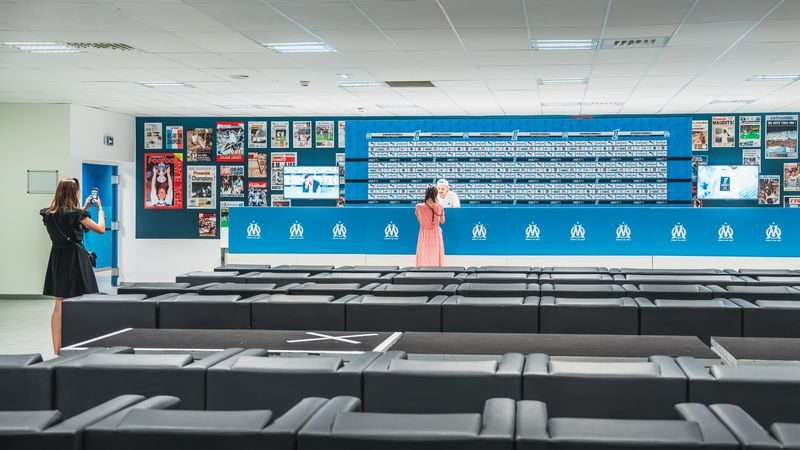 Orange Velodrome Stadium in Marseille - Following the tunnel to the pitch