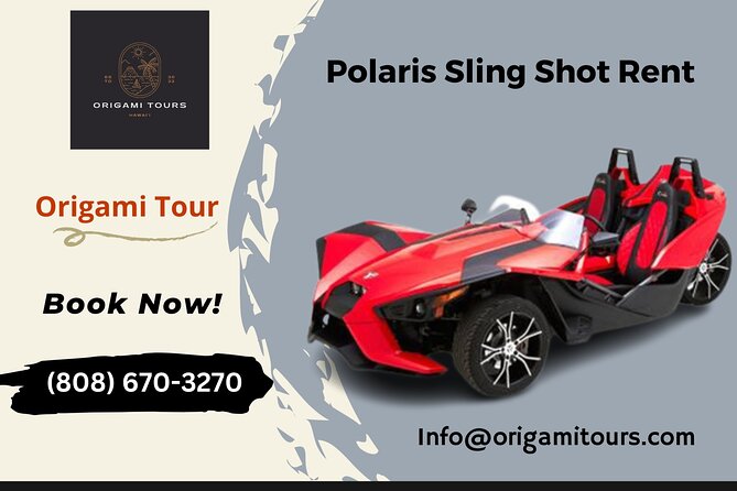 Origamitours Polaris SLing Shot Rental - SL W/ Tech Package - Metalic Red - Service Details