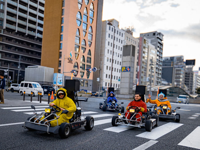 Osaka Go Karting Experience by Akiba Kart - From Tsutenkaku to the city sights