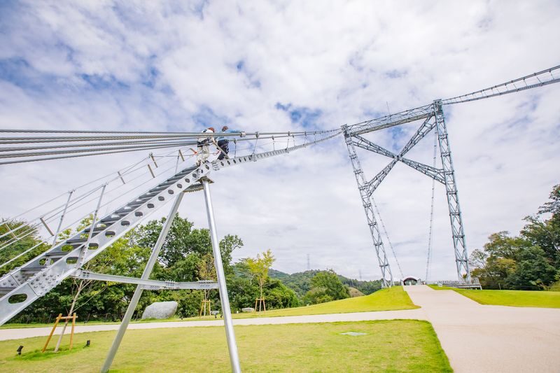 Osaka GODA BRIDGE: Suspension Bridge & 60m Adventure Experience - The climb: 420 steps to 60 meters
