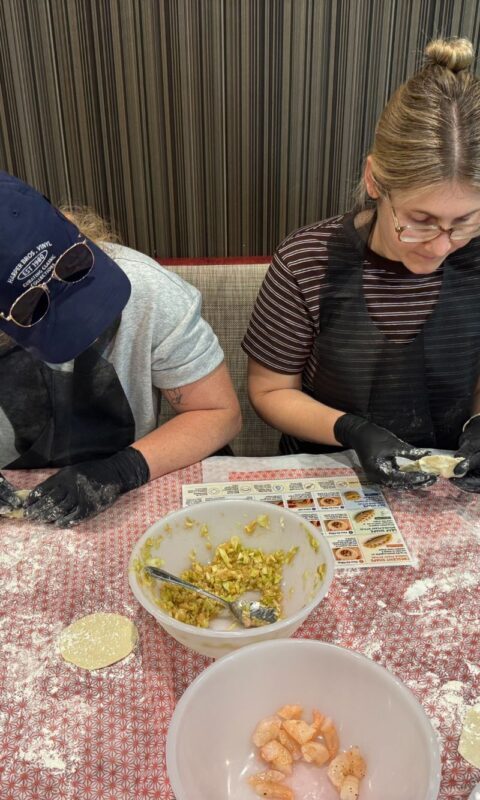 Osaka: Handmade Gyoza Cooking Class from Scratch & Yakisoba - Folding, cooking, and sitting down to eat