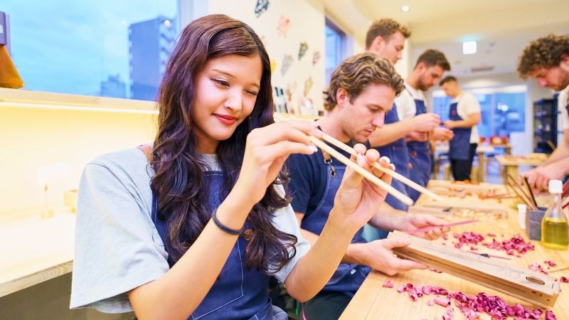Osaka Namba Chopstick Making Workshop - Shape, sand and oil your own pair