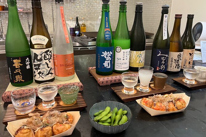 Osaka SAKE Tasting With Takoyaki DIY - Exploring the Flavors of Takoyaki