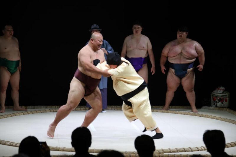 Osaka: Sumo Stage Show with Bento & Fight + Photo Shooting - FAQs