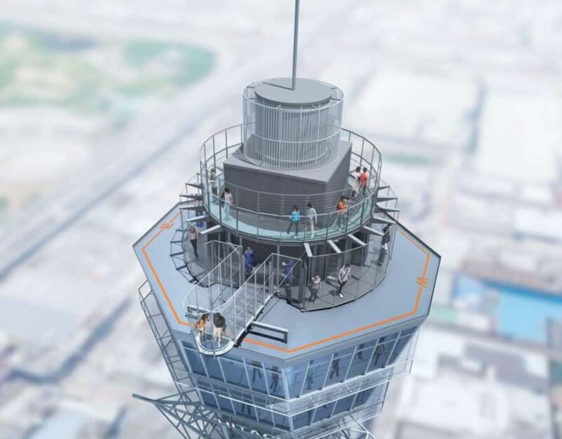 Osaka: Tsutenkaku Tower Experience Ticket - The Outdoor Observation Deck: A Thrilling Open-Air Experience