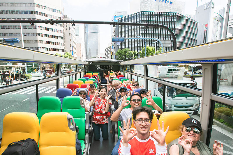 Osaka Wonder Loop Open-Top Hop-on Hop-off Sightseeing Bus - A city overview from the open deck