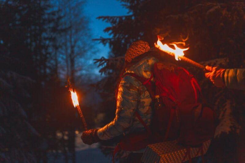Oslo: Snowy Forest Torchlight Walk with Campfire - Good To Know