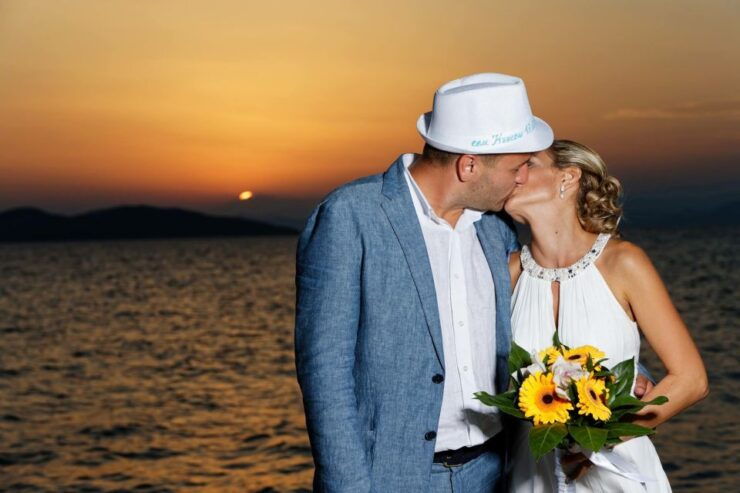Ouranoupolis: Private Sunset Cruise on a Glassbottom Boat - Language and Cancellation Policy