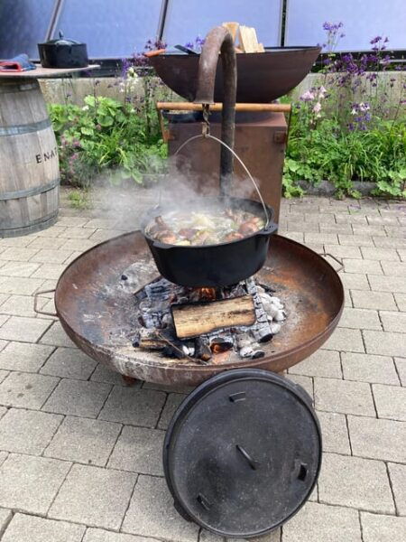 Outdoor Cooking With Gerd at the Stove. - Outdoor Cooking Experience