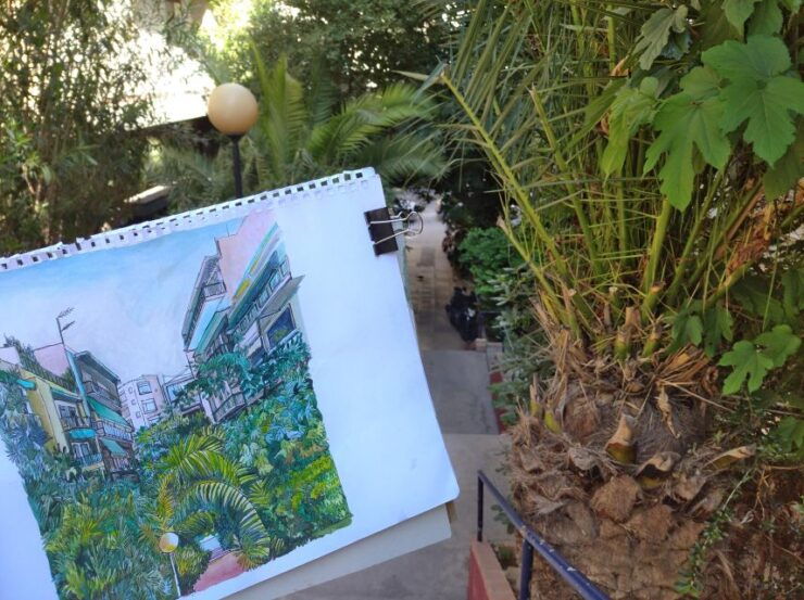 Outdoor Drawing Class in Modern Athens; Pangrati, Metz.. - Experience Highlights