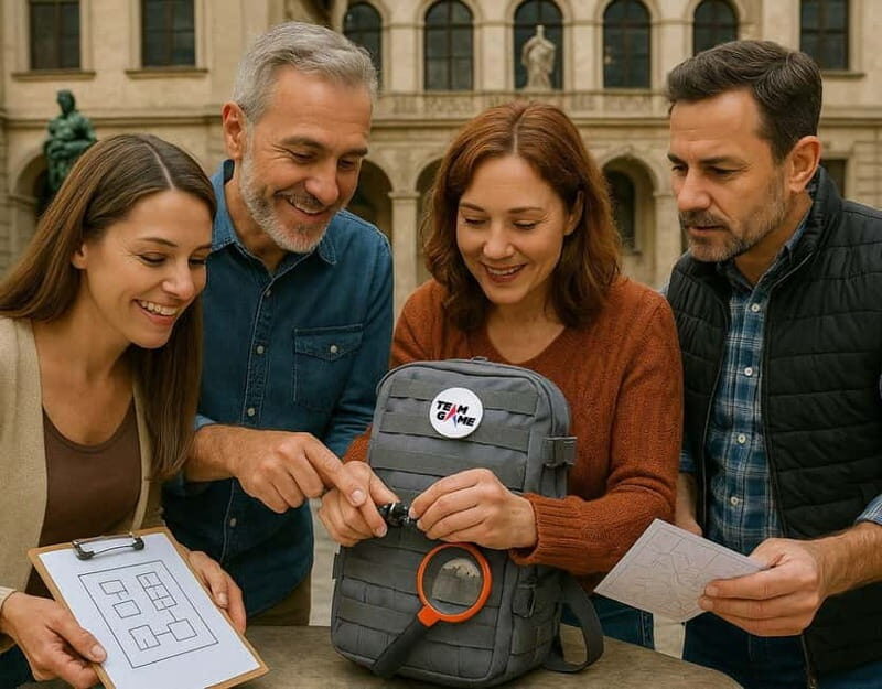 Outdoor Escape Game with puzzle backpack Augsburg: The Merchant's Seal - Good To Know