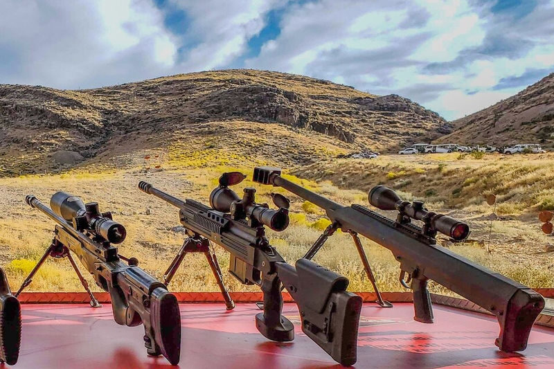 Outdoor Shooting Experience at Adrenaline Mountain Las Vegas - A big gun menu, with room to choose