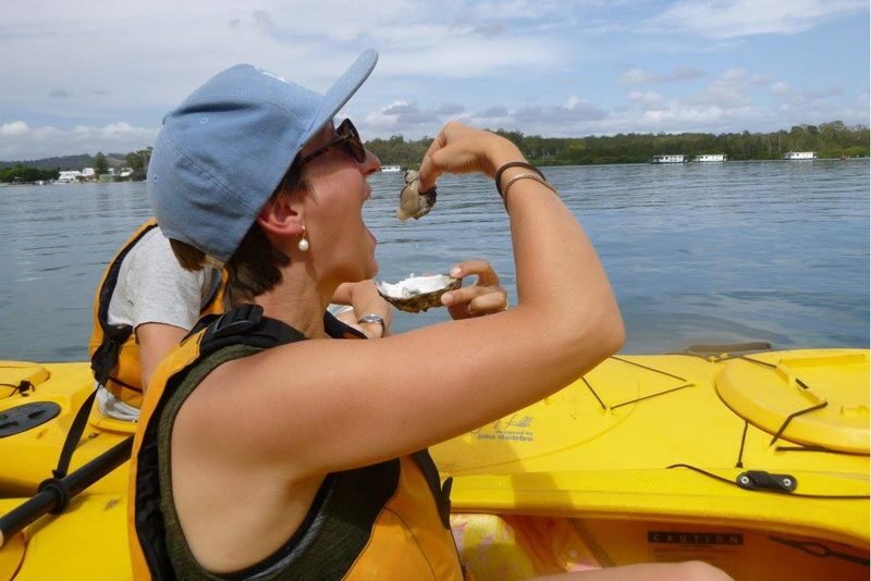 Oyster Tasting Kayaking in Batemans Bay - Tasting oysters from your kayak