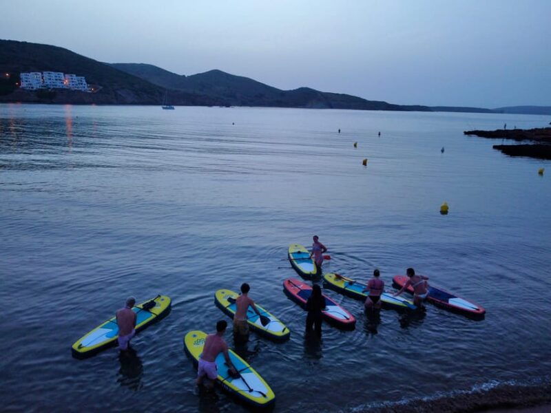 Paddle Surf With Led Lights at Sunset in Menorca - Experience Highlights
