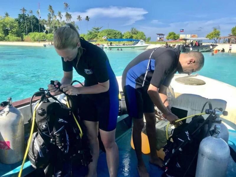 PADI Open Water & Advanced Open Water Course at Semporna in Sabah - What the two-day schedule means in practice