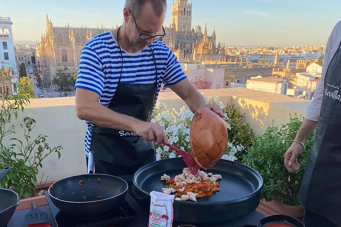 Paella Cooking Class on Rooftop With Sevilles Cathedral View - Group Size and Interaction