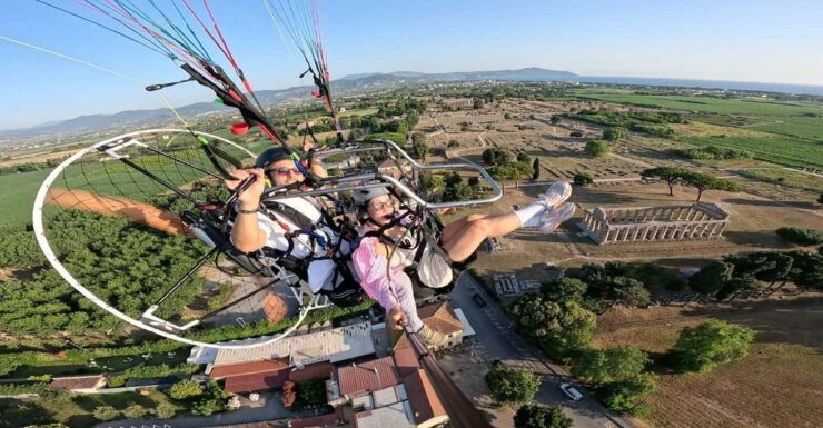 Paestum: Paragliding Over the Temples of the Ancient City - Highlights of the Flight