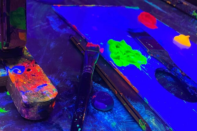 Paint a Neon Fluorescent Picture While Drinking Unlimited Wine - Traveler Photos and Reviews
